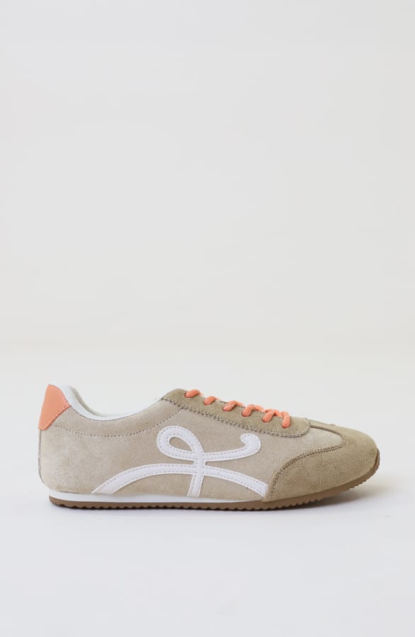 Retro Suede Runner Sneaker Beige – alle schoenen, foto 4