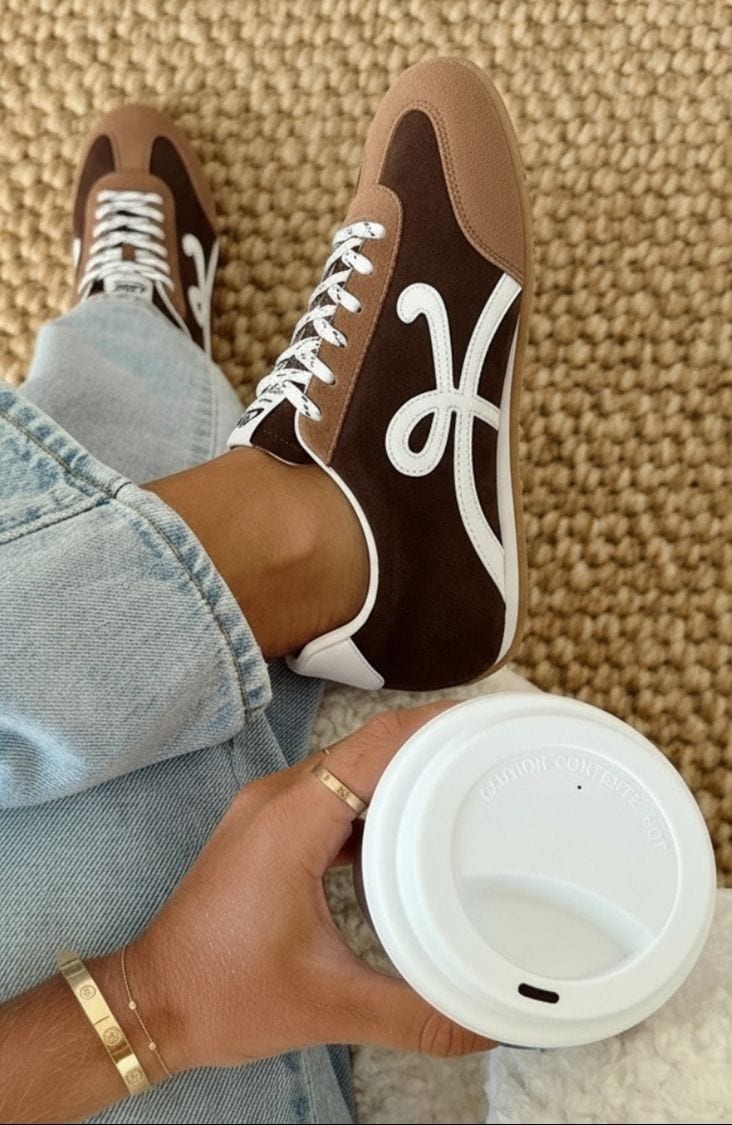 Retro Suede Runner Sneaker Choco