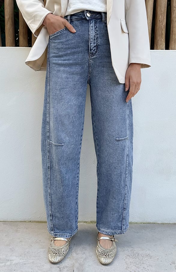 Barrel Jogger Jeans Stretch