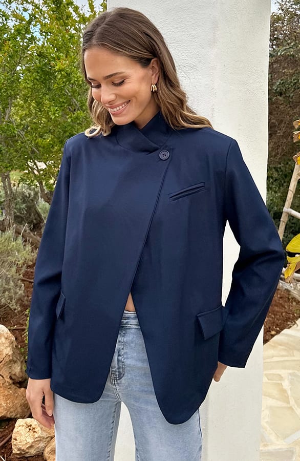 Blazer Open Front Marine – jassen, foto 6