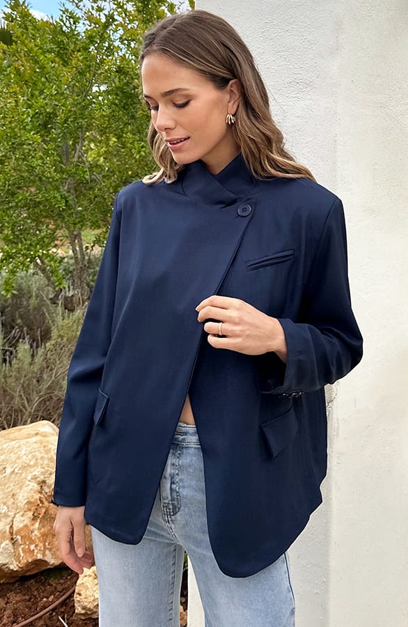 Blazer Open Front Marine – jassen, foto 8