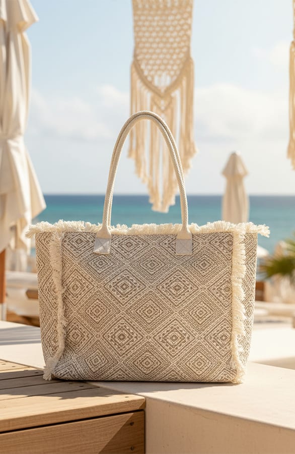 Bohemian Cotton Tote Bag Gold – alle accessoires, foto 3