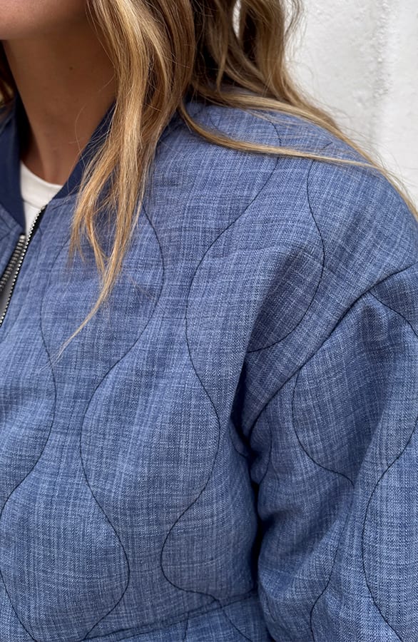 Denim Bomber Jacket Detail – jassen, foto 6