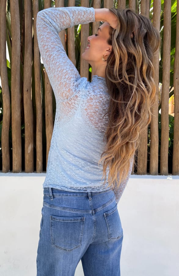 Kanten Top Baby Blue – tops, foto 4