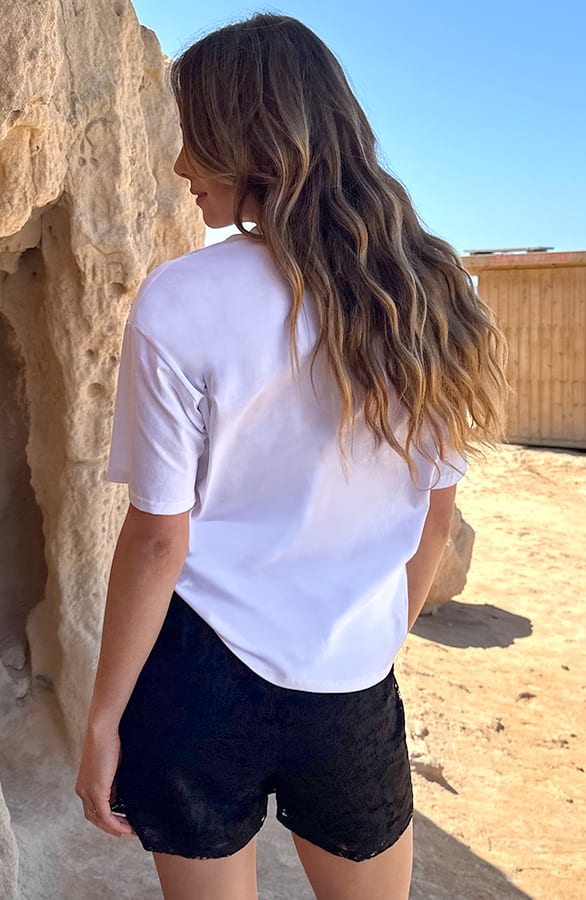Le Marais T-Shirt Oversized Wit – tops, foto 3
