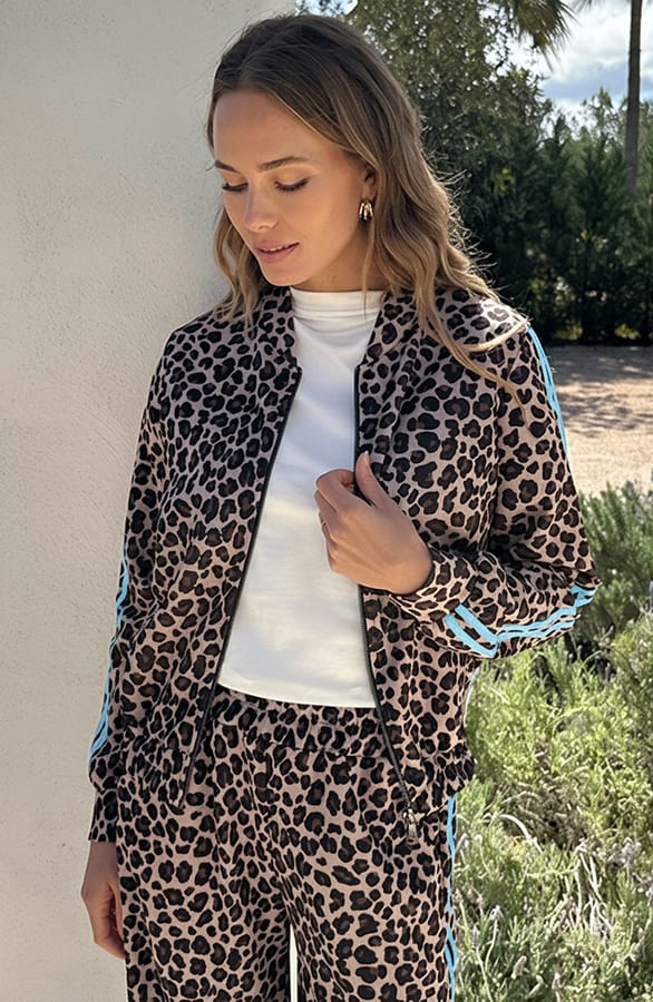 Leopard Bies Bomber Baby Blue – vesten, foto 5
