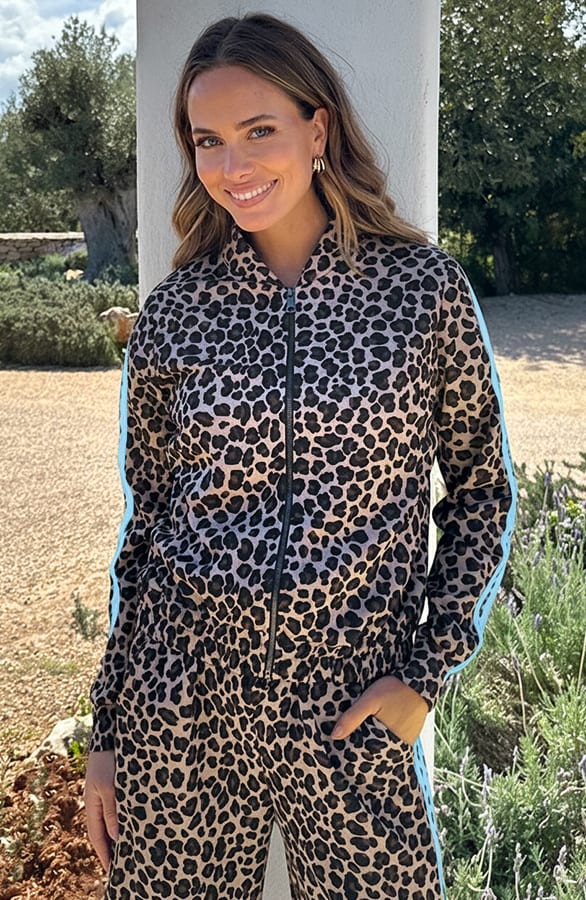 Leopard Bies Bomber Baby Blue – vesten, foto 6