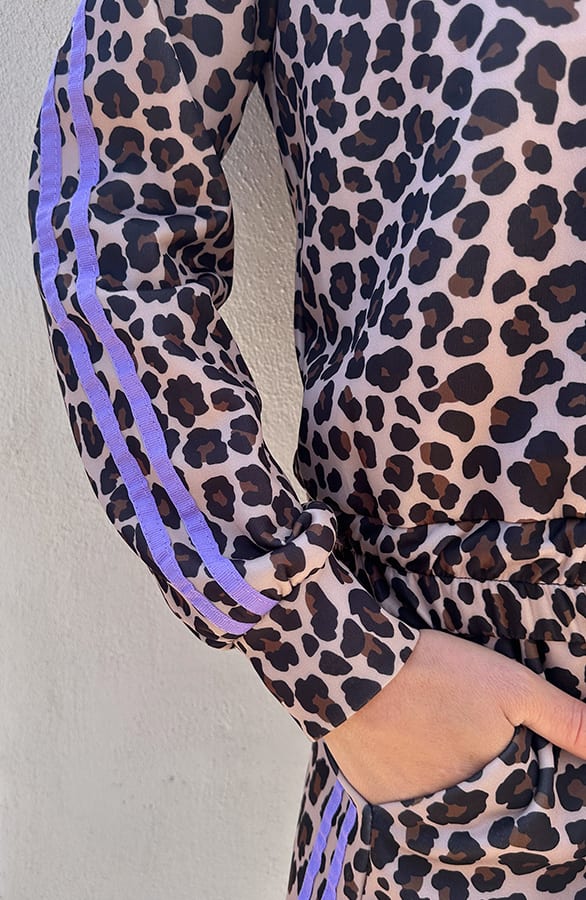 Leopard Bies Bomber Lila – vesten, foto 5