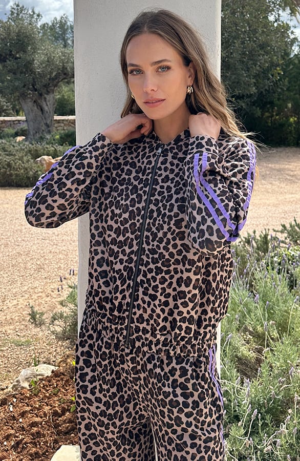 Leopard Bies Bomber Lila – vesten, foto 12