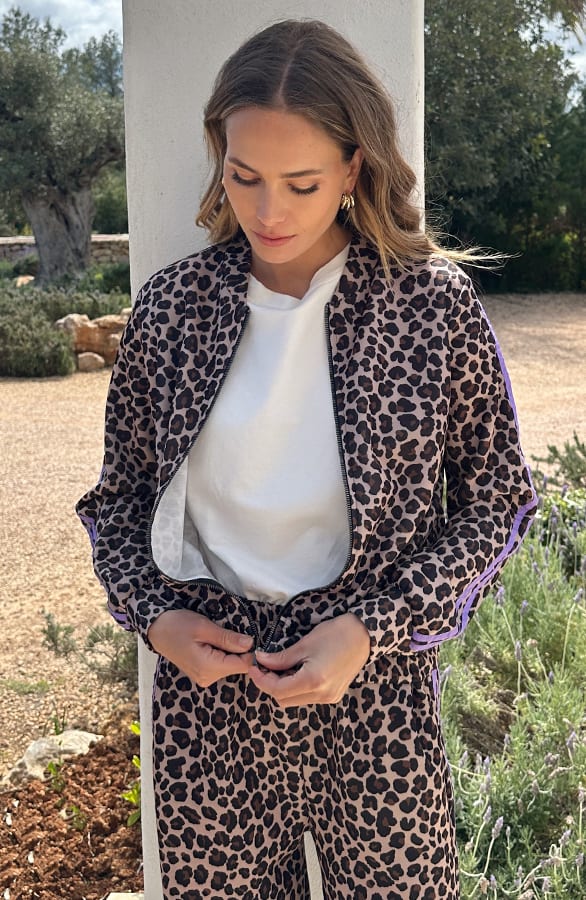 Leopard Bies Bomber Lila – vesten, foto 13