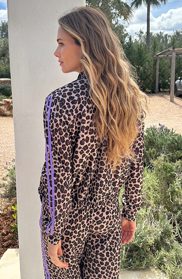 Leopard Bies Bomber Lila – vesten, foto 4