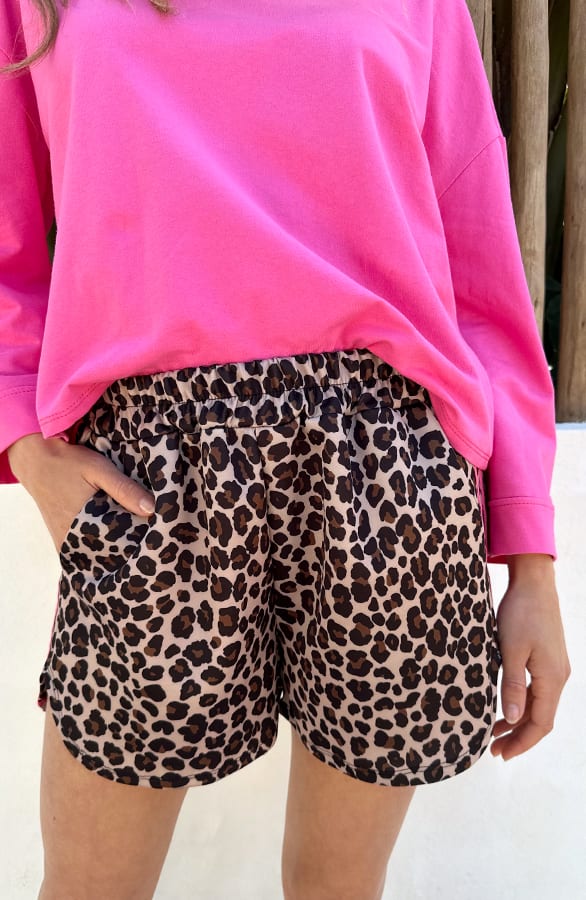 Leopard Bies Short Pink – shorts, foto 10