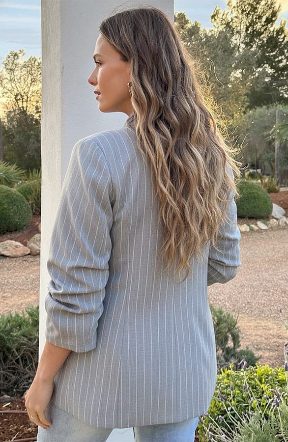 Limited Blazer Stripes Grey – jassen, foto 3