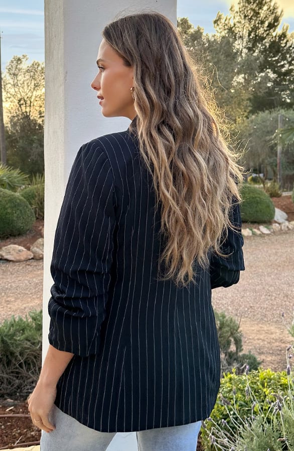 Limited Blazer Stripes Marine – jassen, foto 3