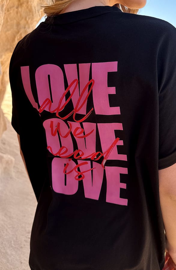 Loosefit Tee Dress All We Need Is Love – jurken, foto 4