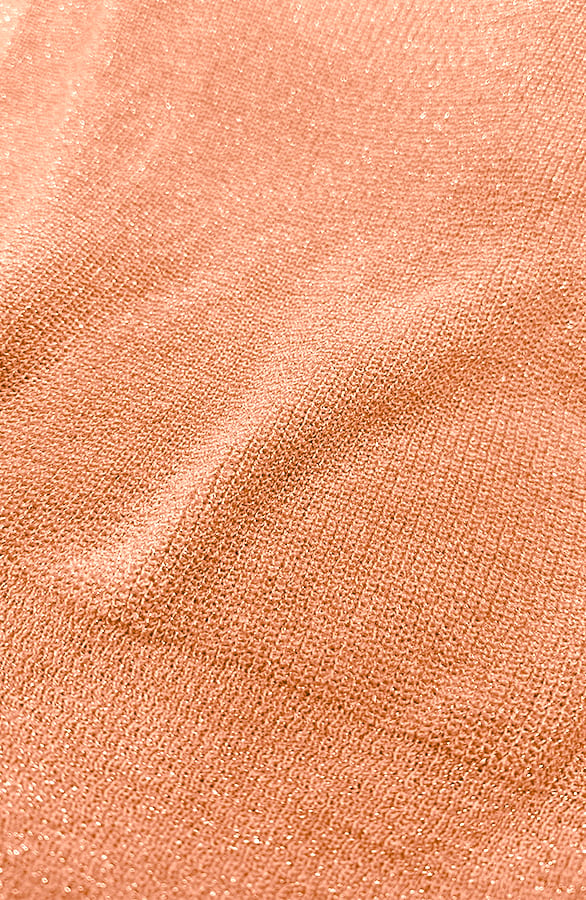 Lurex V-Hals Top Koraal – tops, foto 4