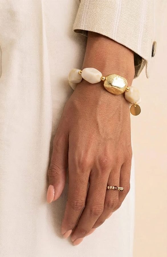 Marble Armband Beige Gold – shoparchief, foto 1