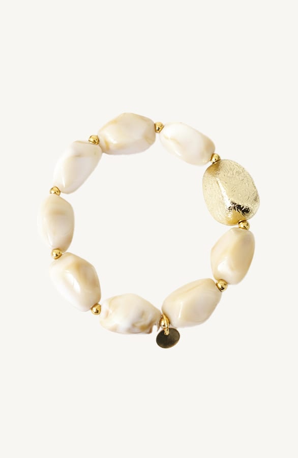 Marble Armband Beige Gold – shoparchief, foto 2