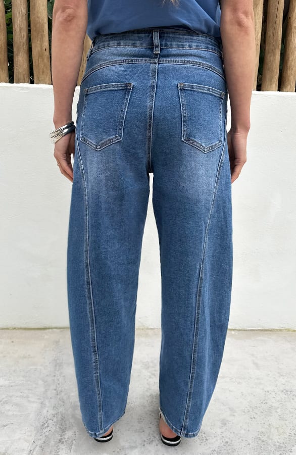 Studded Barrel Jeans Stretch – spijkerbroeken, foto 5