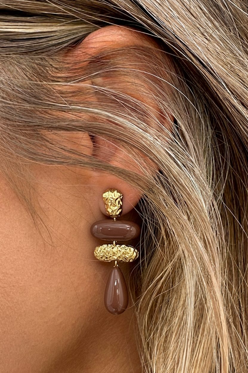 Trendy Statement Oorbellen Choco – alle accessoires, foto 2