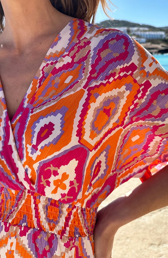 Viscose Ruffle Laagjes Jurk – jurken, foto 5