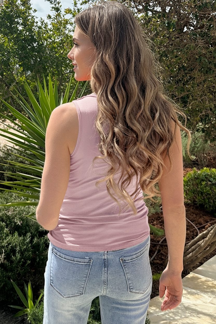 Waterval Hals Top Pink – tops, foto 3