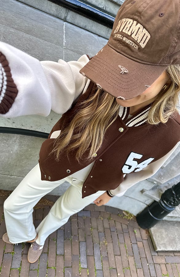 Baseball Bomberjacket Choco – jassen, foto 7