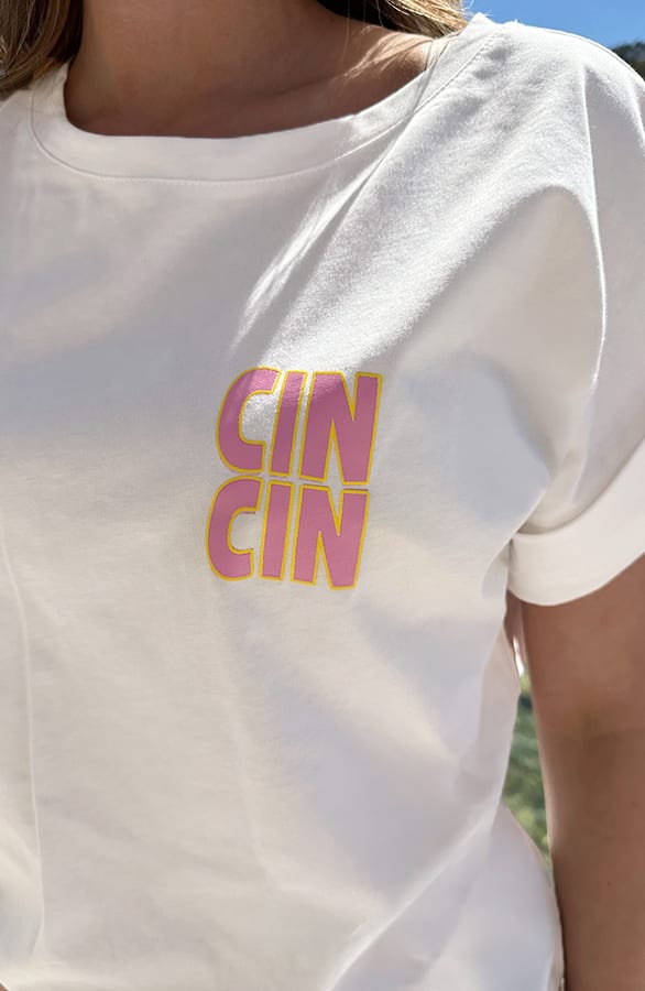 Cin Cin T-shirt Ecru – tops, foto 5