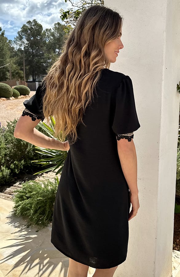 Limited Tuniek Golden Sleeve Zwart – jurken, foto 4