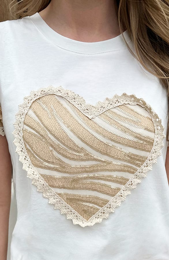 Luxury Heart Top Full Detail – tops, foto 4
