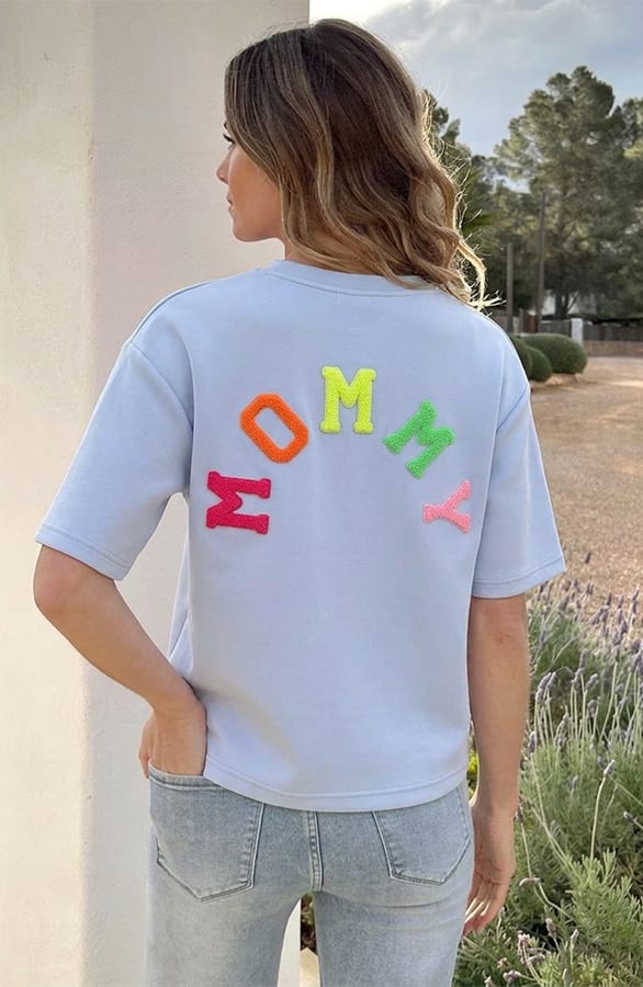 Mommy T-Shirt Oversized Katoen Neon – tops, foto 1