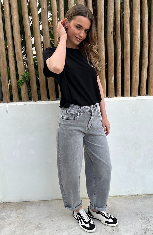 Top Met Lurex Oversized Zwart – tops, foto 6