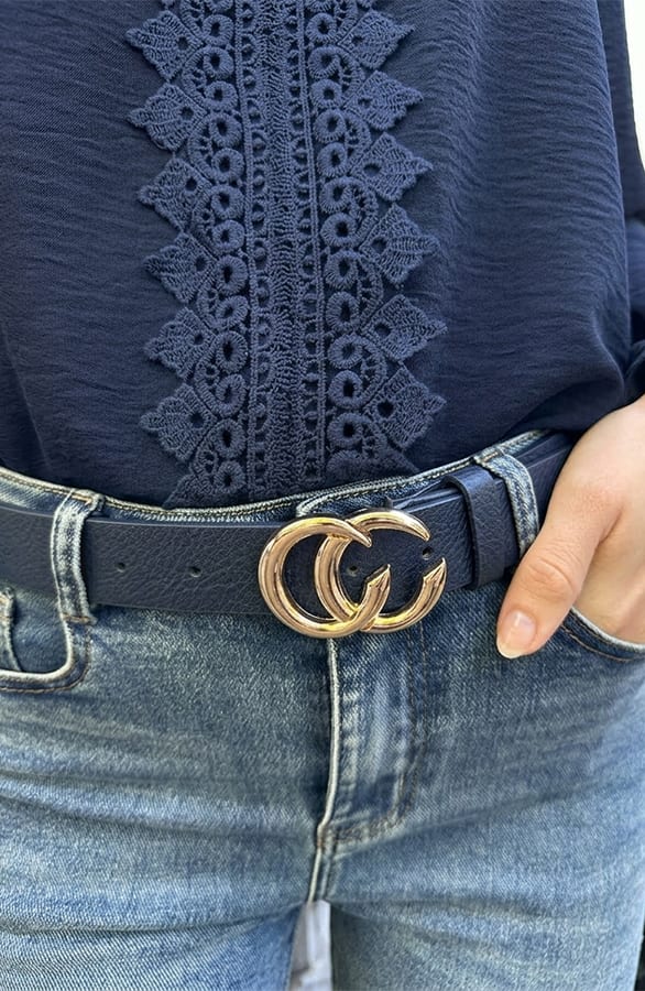 Fashion Riem Navy Goud – alle accessoires, foto 2
