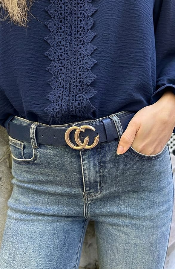 Fashion Riem Navy Goud – alle accessoires, foto 4
