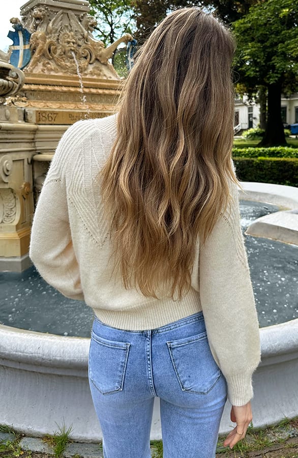 Ultra Soft Trui Beige – truien, foto 7