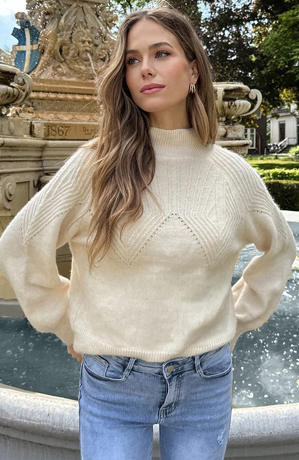 Ultra Soft Trui Beige – truien, foto 5