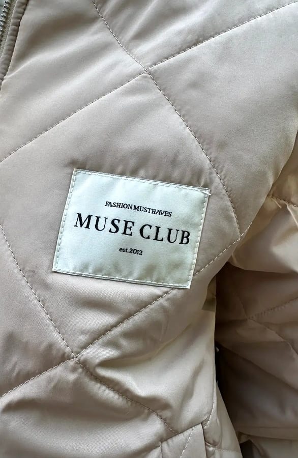 Classic Bomber Jacket Muse Club Beige – jassen, foto 7