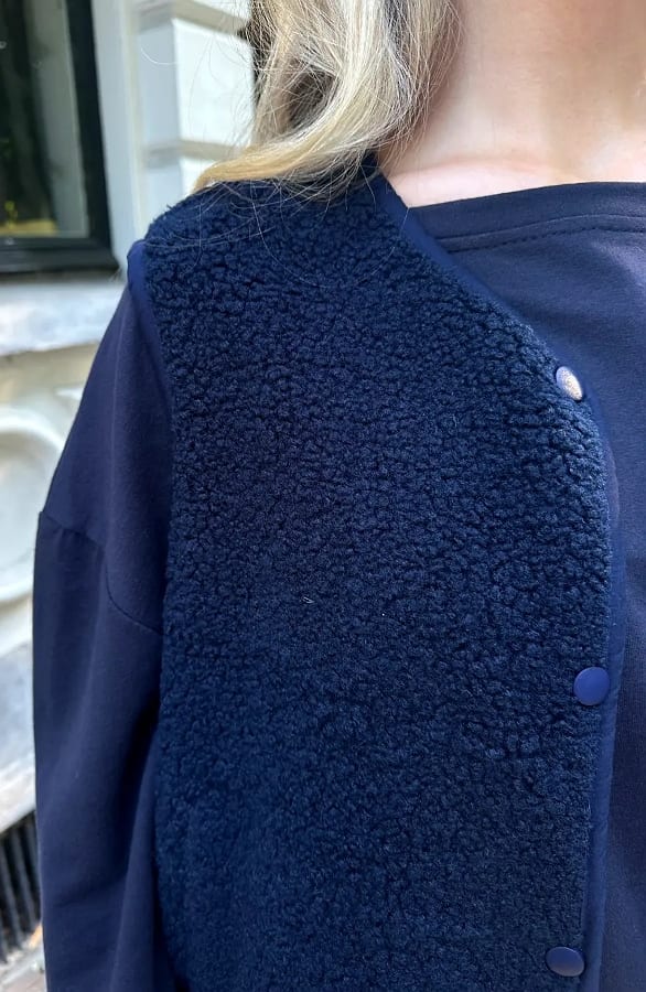 Italian Teddy Gilet Pocket Marine – vesten, foto 7