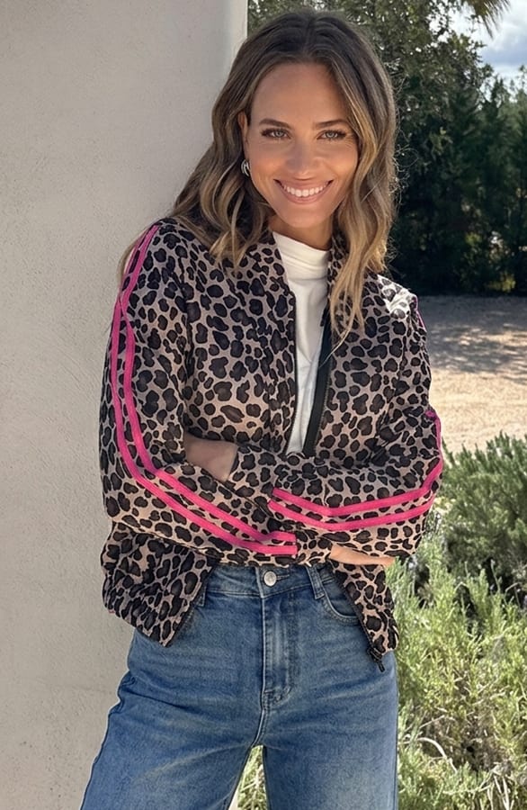 Leopard Bies Bomber Pink – vesten, foto 2
