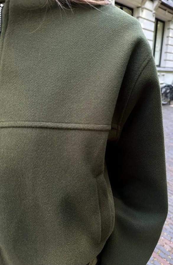 Soft Bomber Coat Army – jassen, foto 7