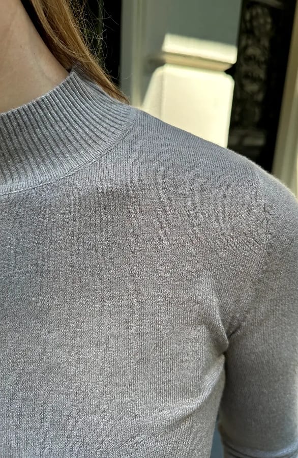Soft Lage Coltrui Dames Taupe – truien, foto 6