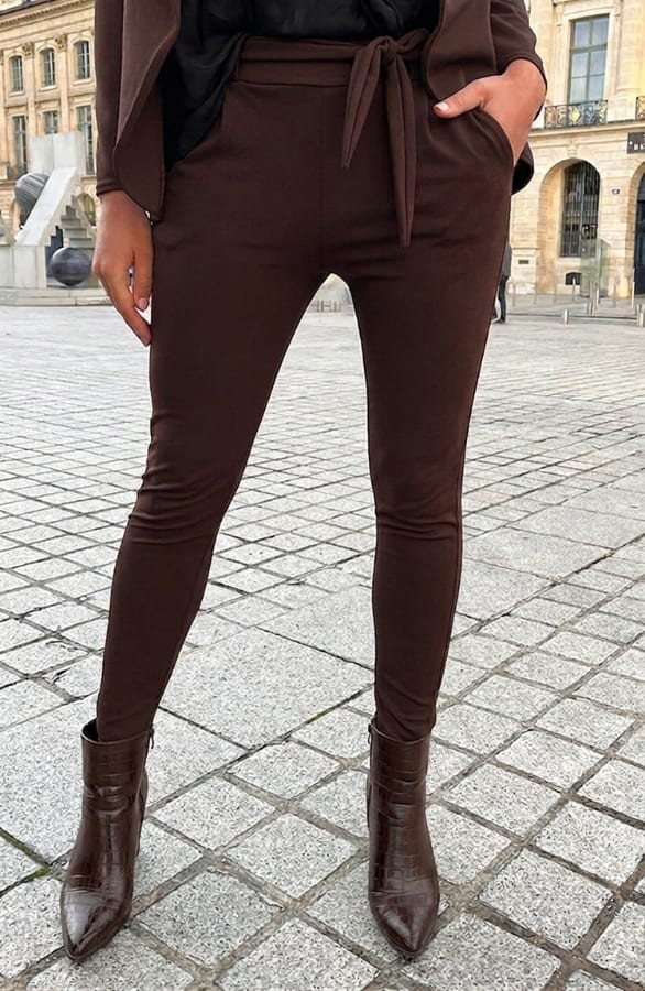 Strik Broek Basic Choco