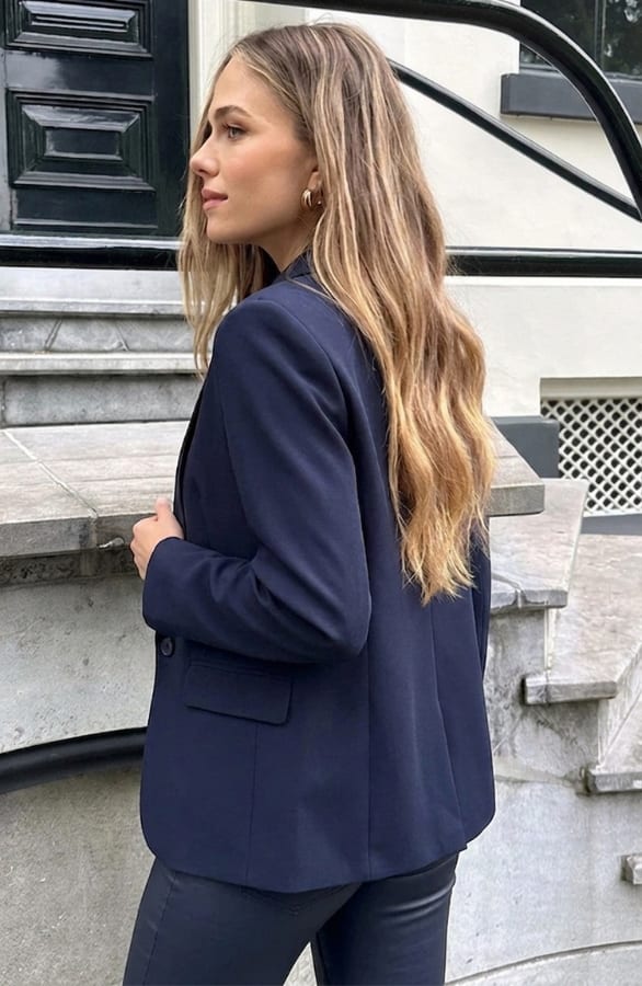 Limited Blazer Longsleeve Navy – jassen, foto 5