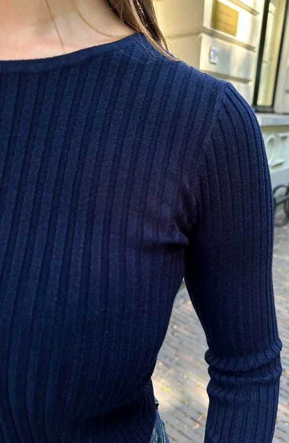 Long Sleeve Top Ultra Soft Marine – tops, foto 5