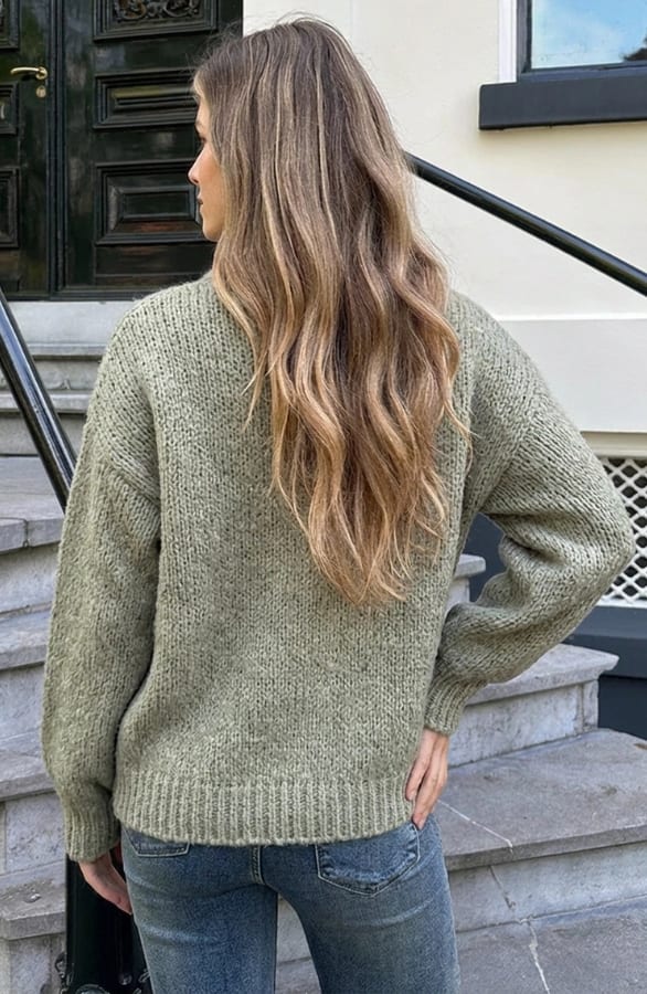Soft Oversized Pullover Light Green, Foto 4
