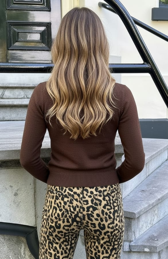 Soft Lage Coltrui Dames Choco – truien, foto 5