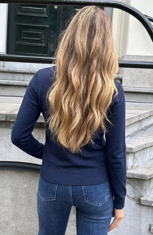 Soft Lage Coltrui Dames Marine – truien, foto 6