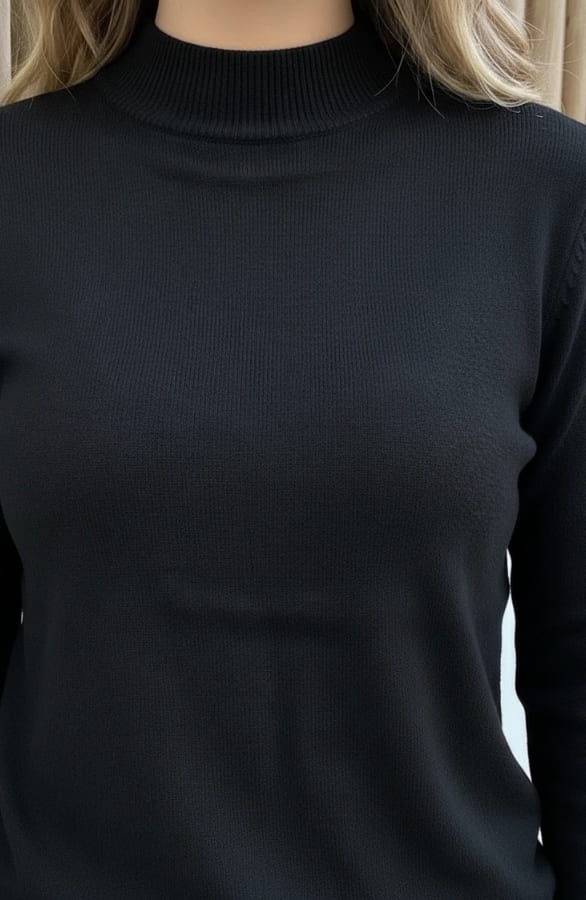 Soft Lage Coltrui Dames Zwart – truien, foto 6