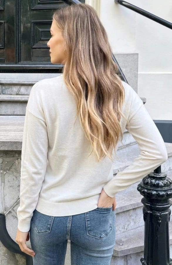 Soft Sweater Long Sleeve Ecru – tops, foto 4