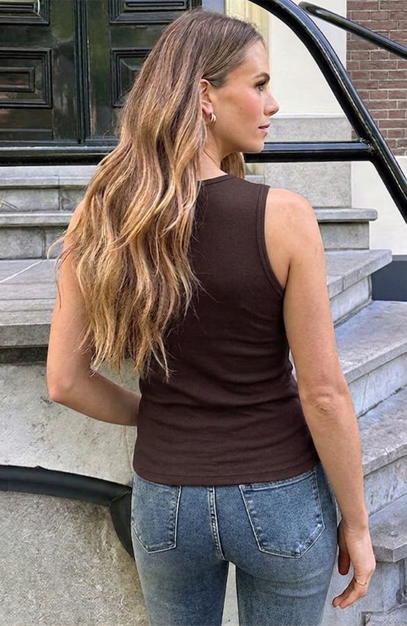 Waterval Hals Top Choco – tops, foto 4